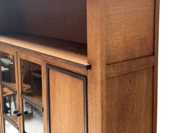 Art Deco Modernist Four-Door Bookcase, 1920s